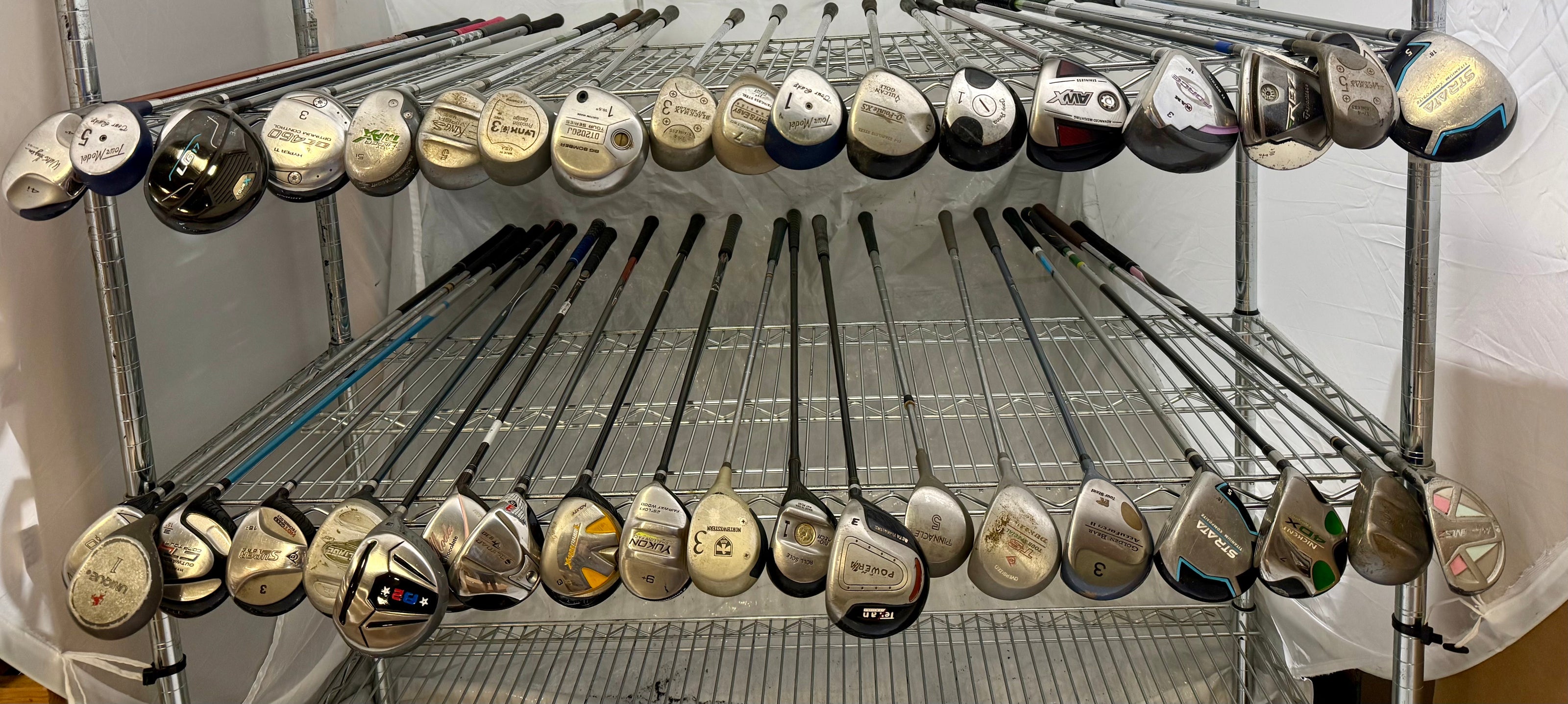 Wholesale Lot of 40 Golf Clubs - Assorted Fairway Woods-Next Round