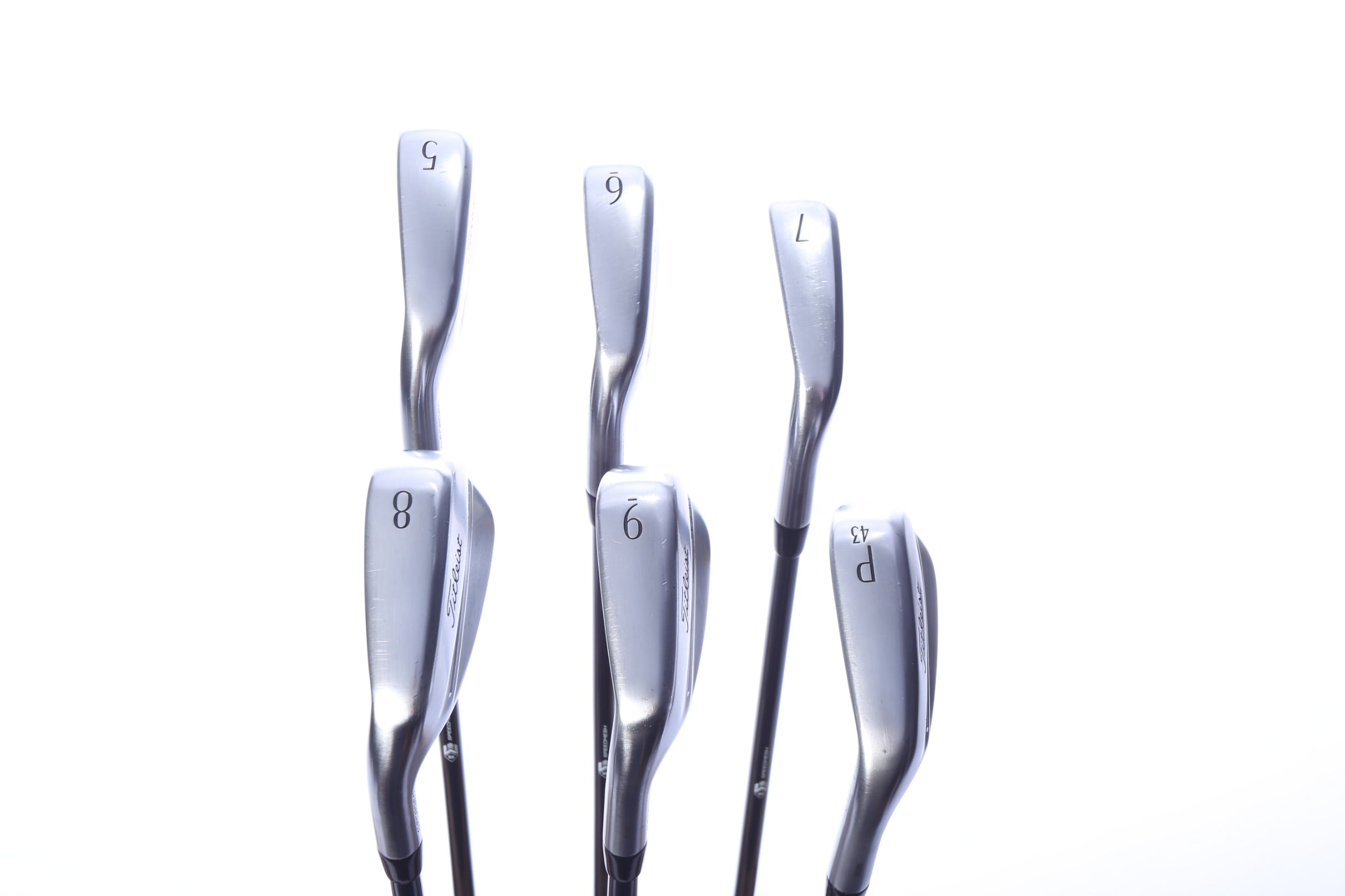Used Titleist T350 Iron Set - Left-Handed - 5-PW - Seniors Flex