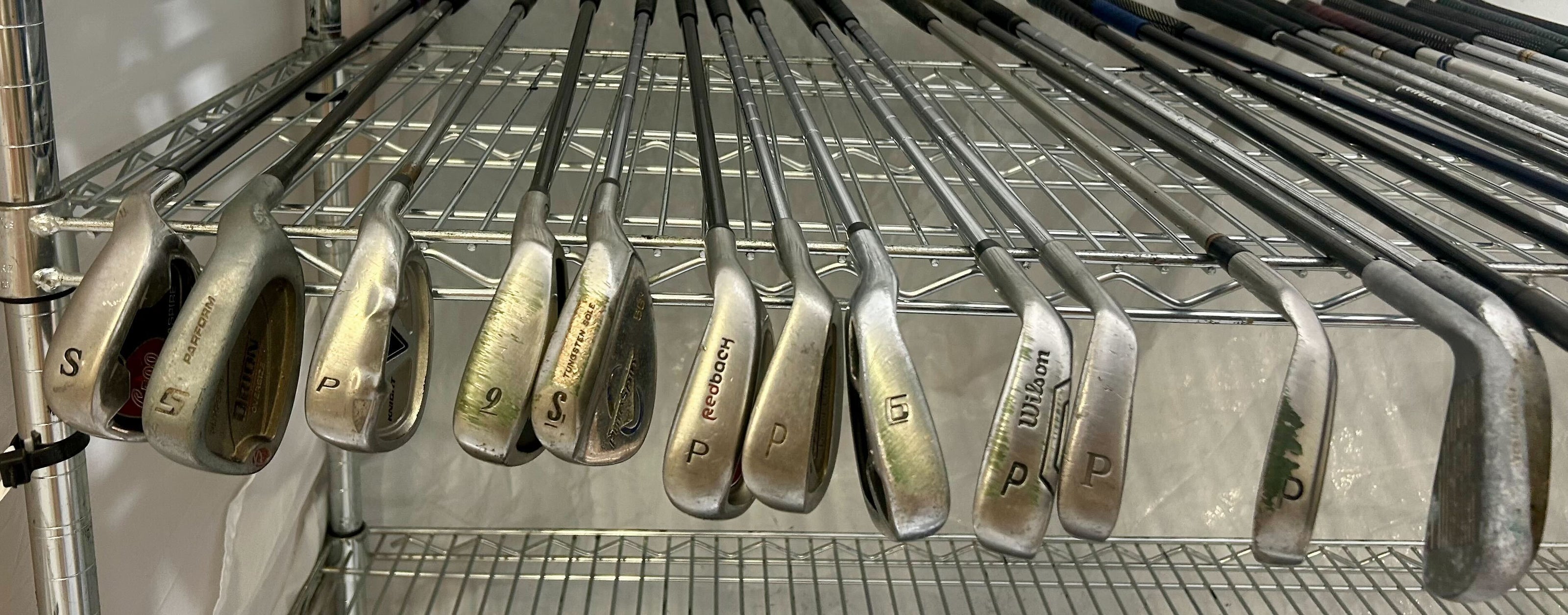 Wholesale Lot of 50 Golf Clubs - Left and Right-Handed Wilson Assorted Irons-Next Round