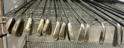 Wholesale Lot of 50 Golf Clubs - Left and Right-Handed Wilson Assorted Irons-Next Round