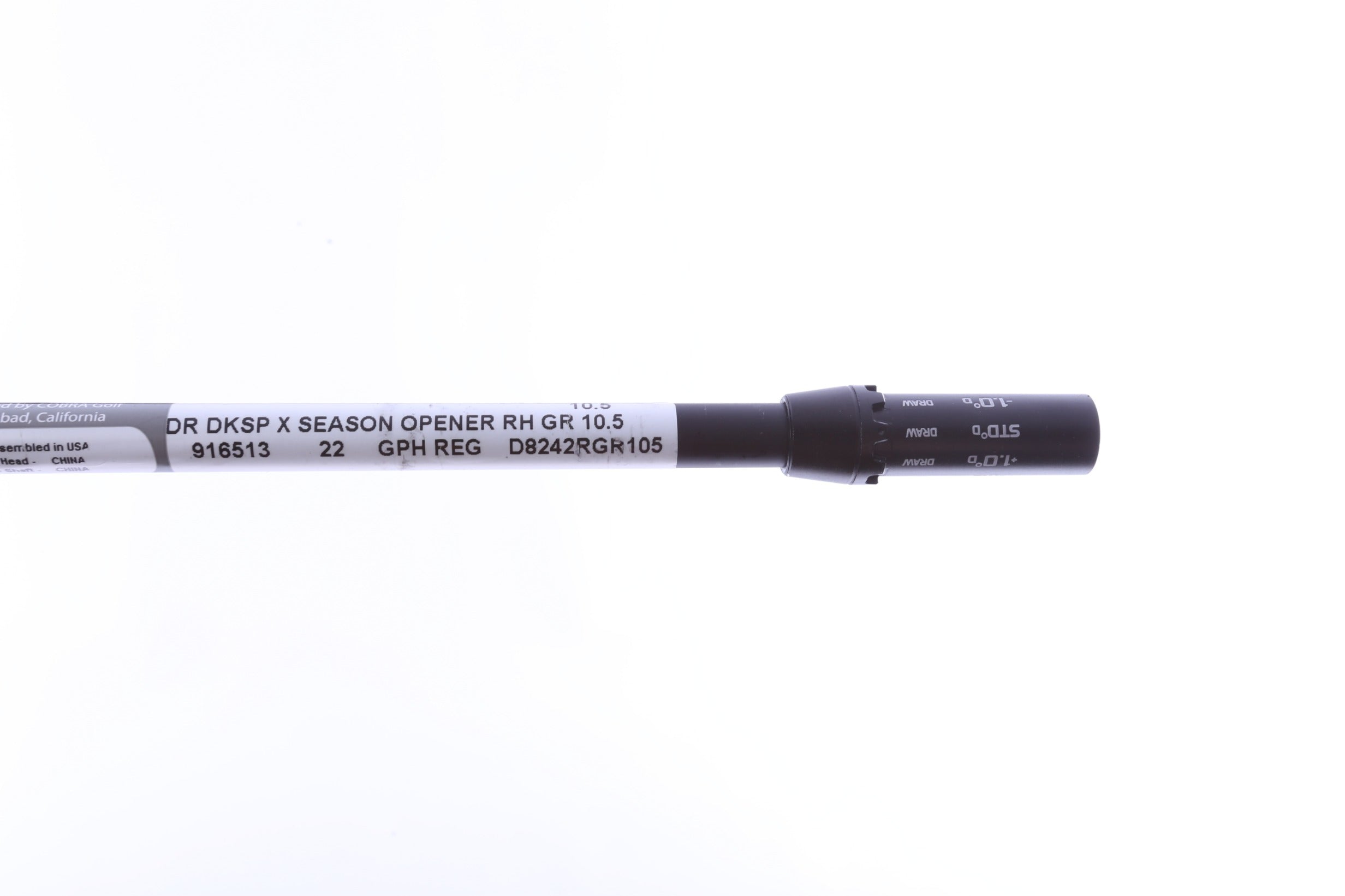 Used Mitsubishi Tensei 1K Black Driver Shaft Regular Flex Graphite - 43.75 in - Cobra Adapter-Next Round