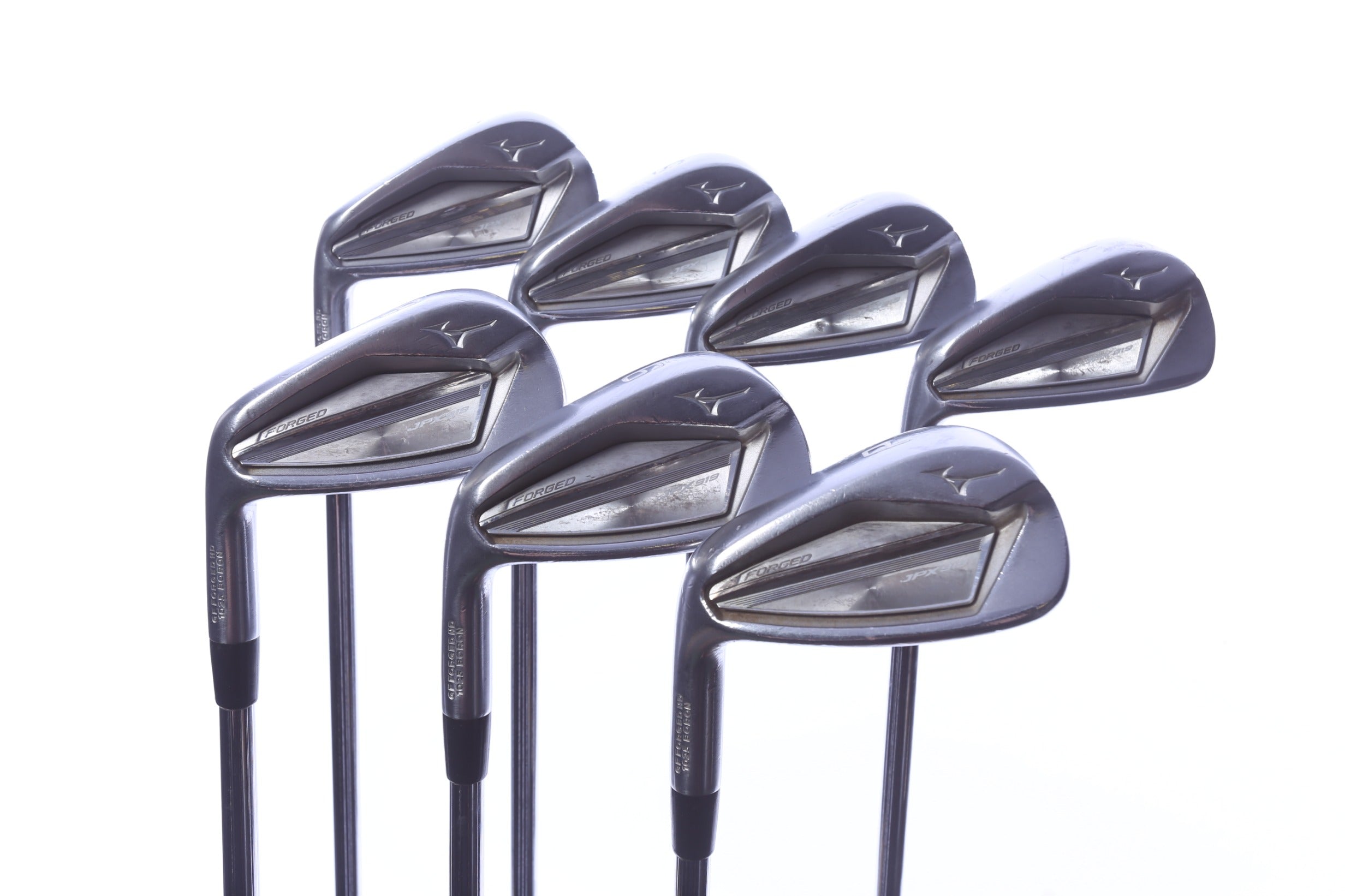 Used Mizuno JPX 919 Forged Iron Set - Left-Handed - 4-PW - Stiff Flex