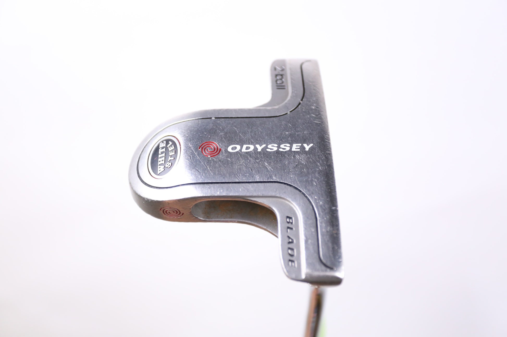 Used Odyssey White Steel 2-Ball Blade Putter - Right-Handed - 35.5 in - Blade-Next Round