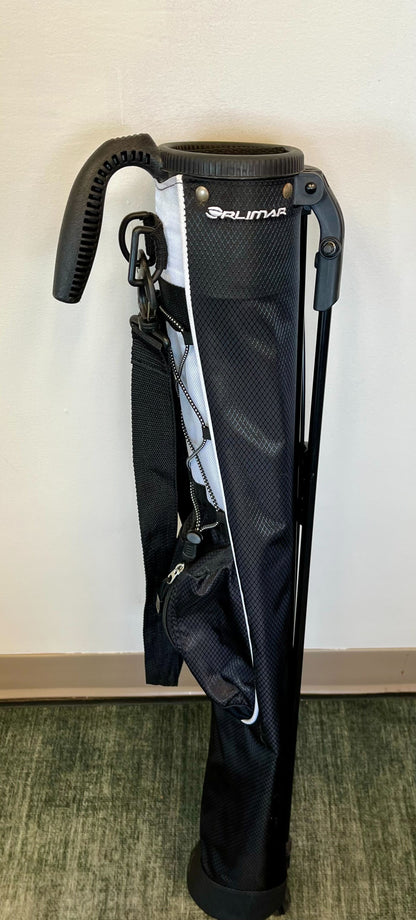 Orlimar Pitch and Putt Lightweight Sunday Carry Golf Bag Black/White-Next Round