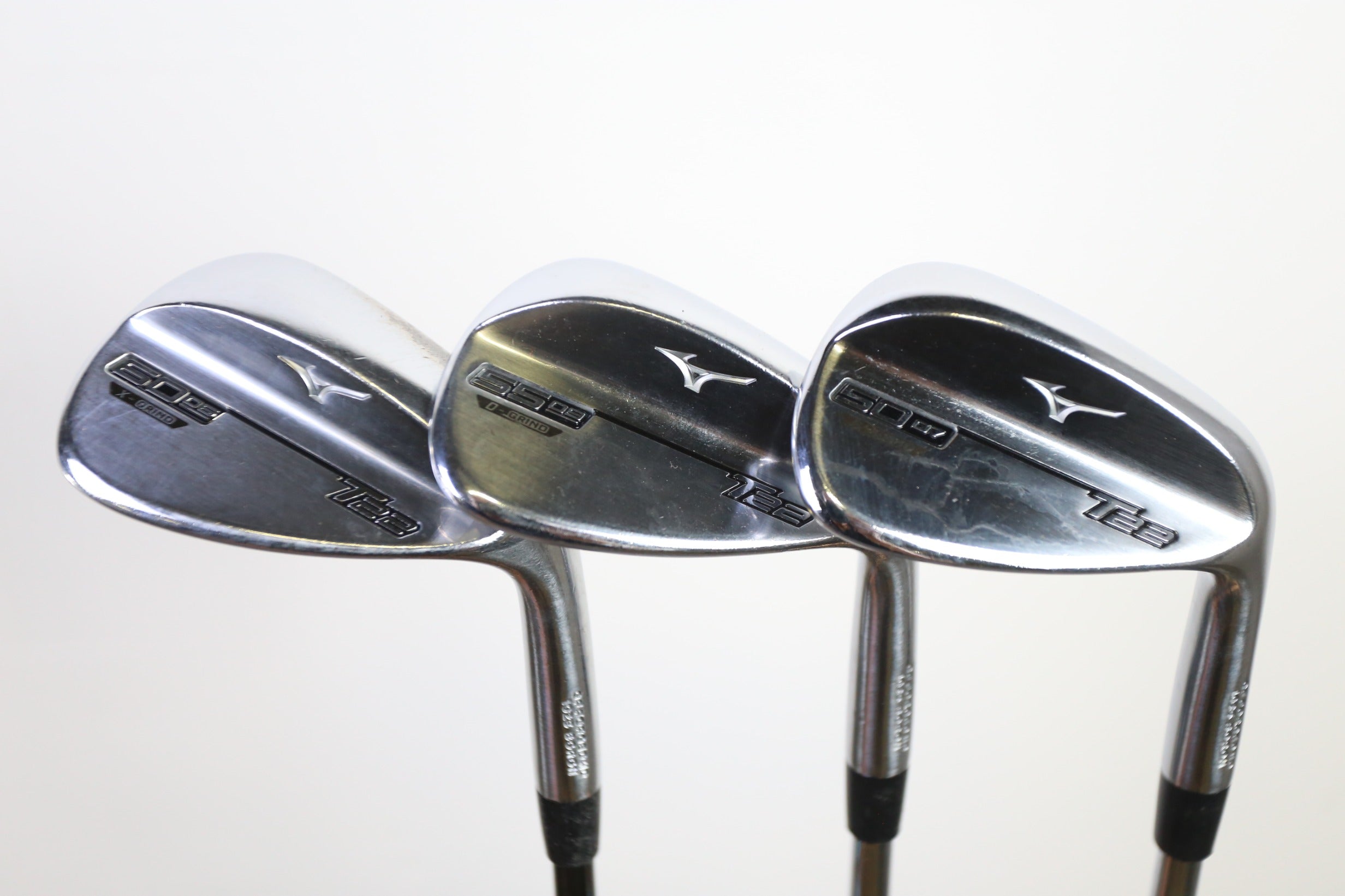 Used Mizuno T22 Chrome X, S & D Grind Wedge Set - Right-Handed - GW, SW &  LW - Stiff Flex