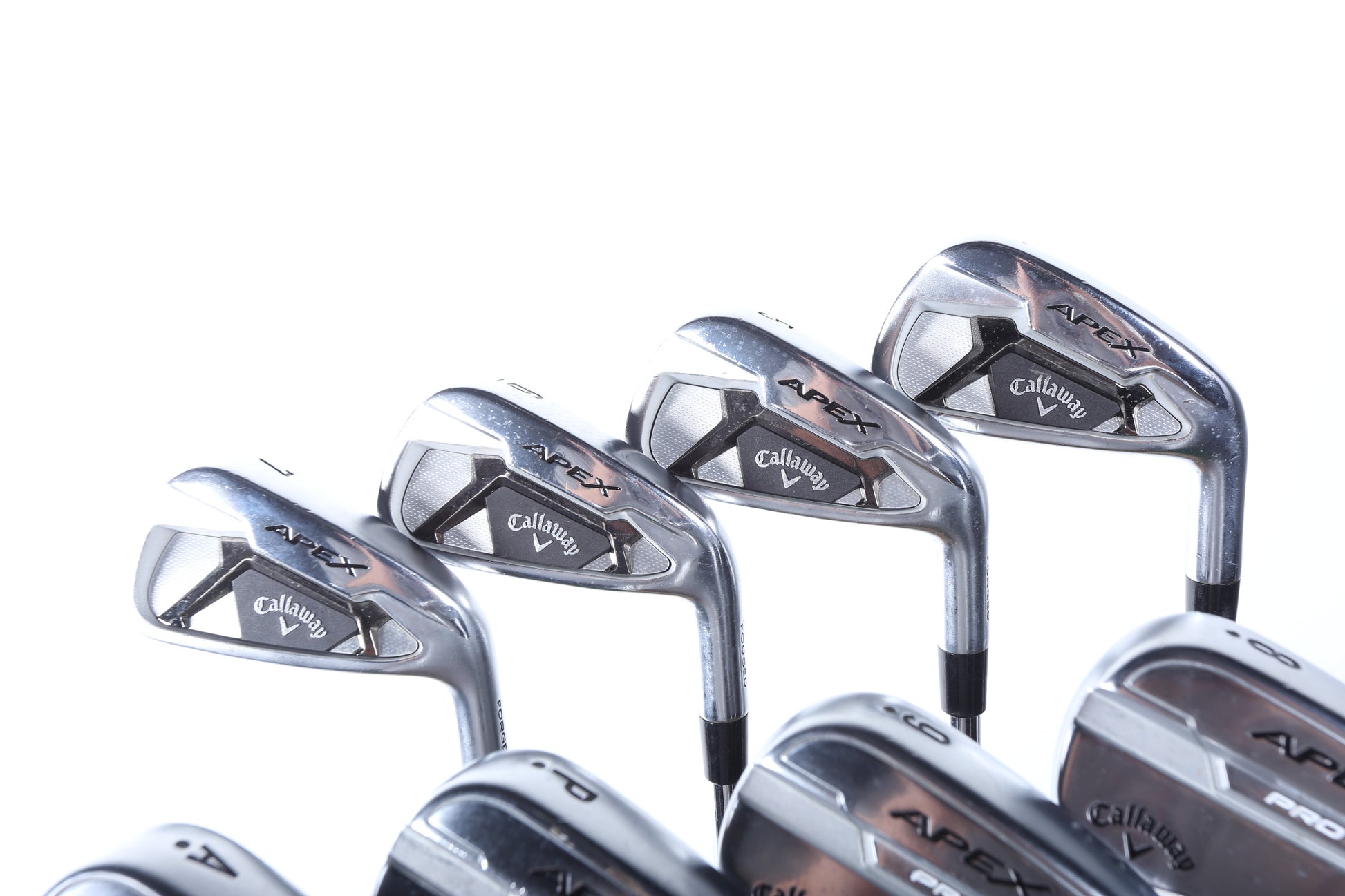 Used Callaway Apex 21 / Apex Pro 21 Combo Iron Set - Right-Handed - 4-AW - Stiff Flex-Next Round