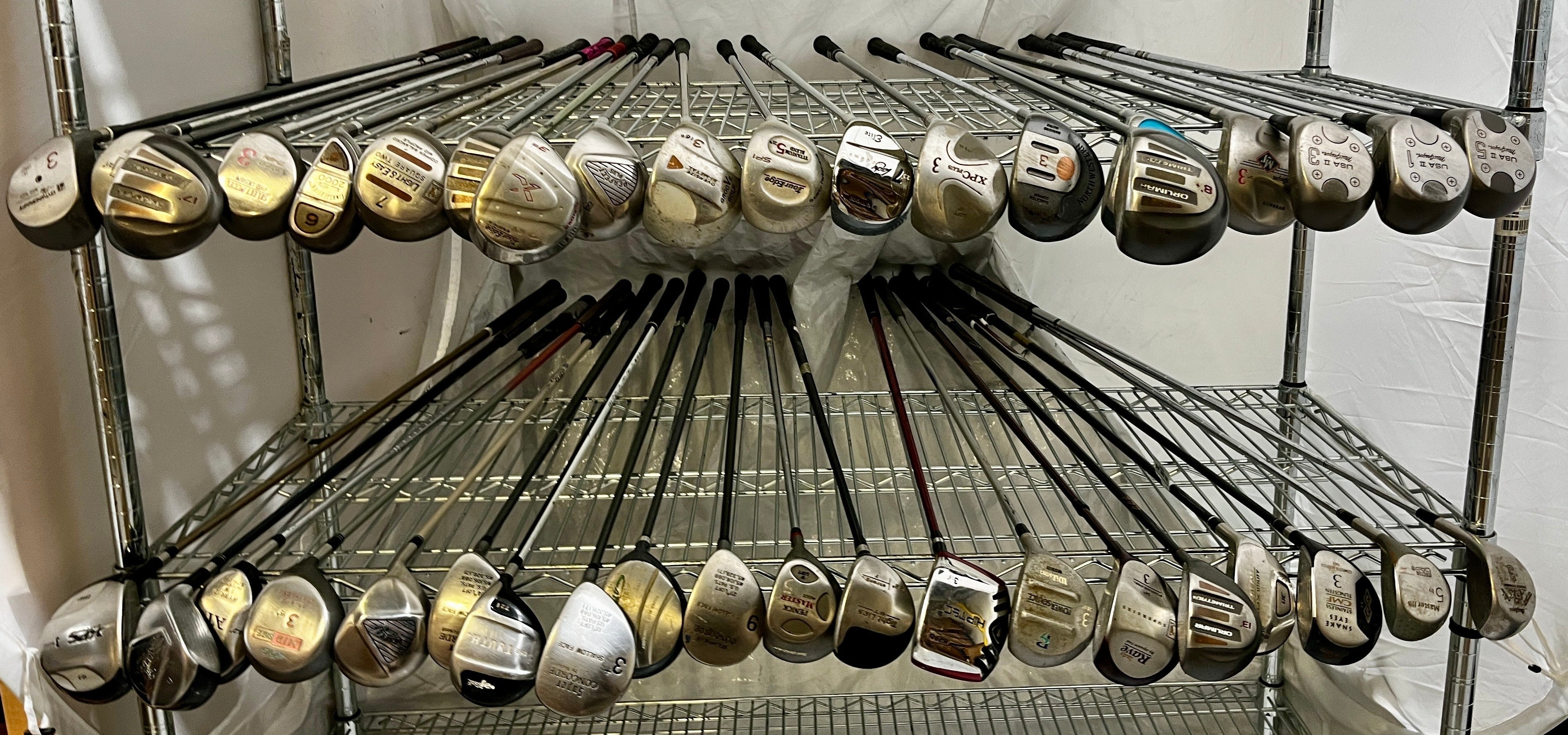 Wholesale Lot of 40 Golf Clubs - Assorted Fairway Woods-Next Round