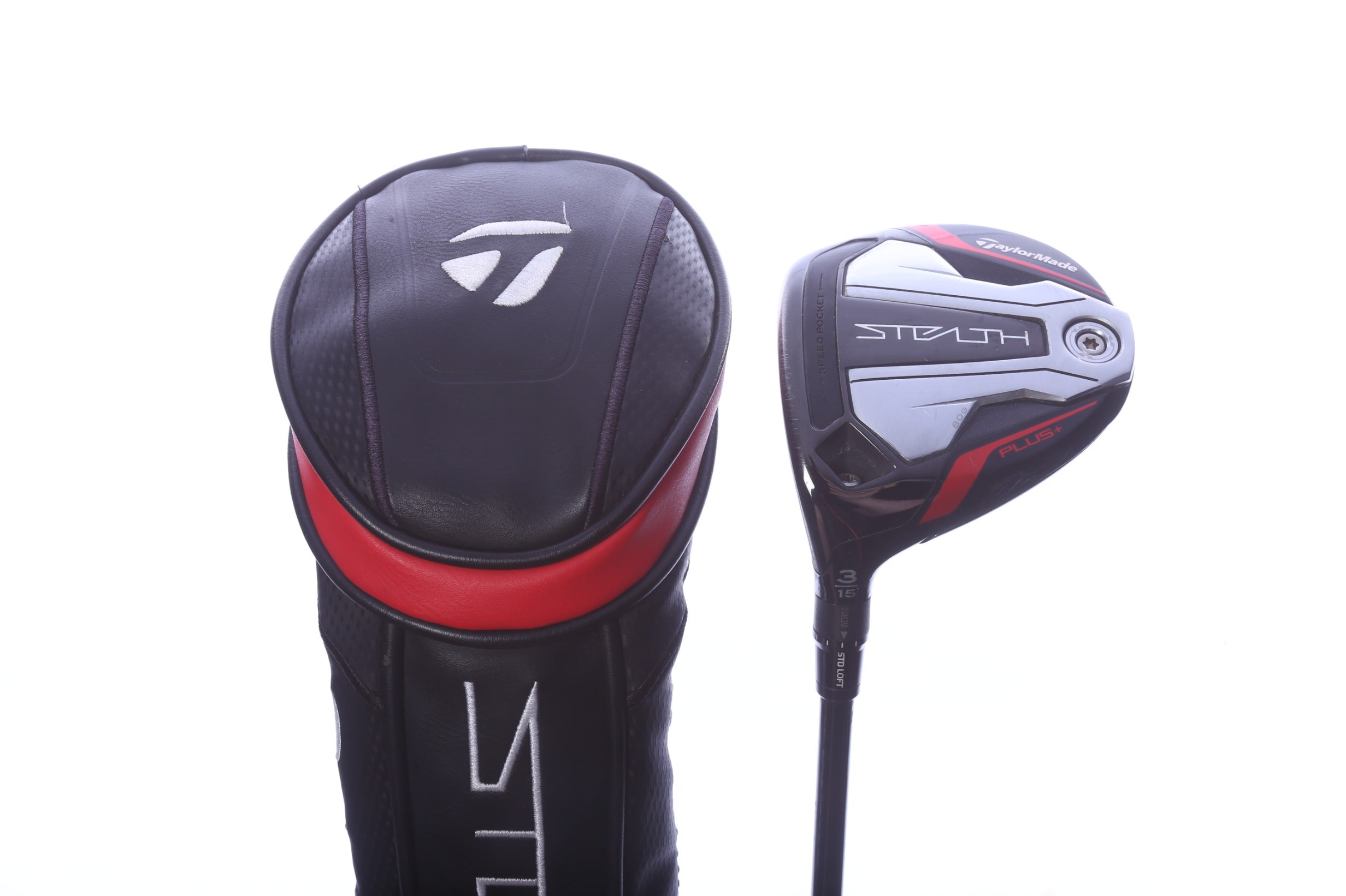 Used TaylorMade STEALTH PLUS 3-Wood - Left-Handed - 15 Degrees - Stiff Flex