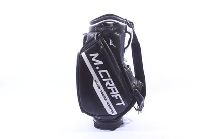 Used Mizuno All Other Models Black Staff Bag - 6-Way - 9 Pockets - Rain Cover Included-Next Round