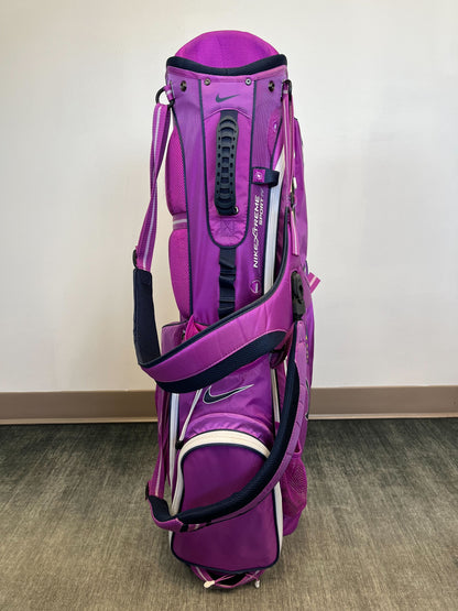 Nike Golf Extreme Sport Carry Bag Purple/White with Strap and Rain Cover-Next Round
