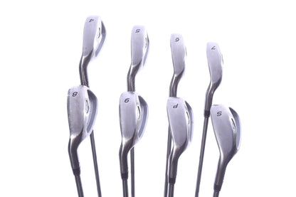 Used TaylorMade rac OS 2005 Iron Set - Left-Handed - 4-PW, SW - Regular Flex-Next Round