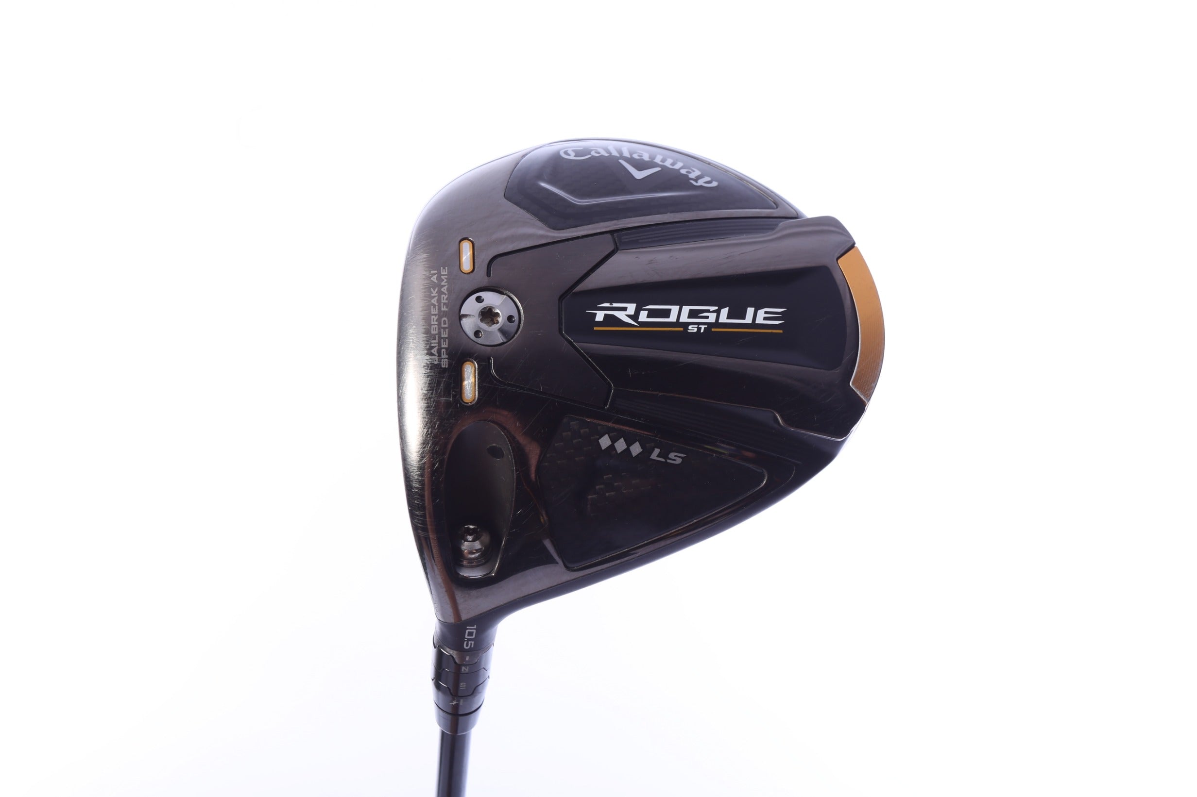 Used Callaway Rogue ST Triple Diamond LS Driver - 10.5 Degrees - Stiff Flex Mitsubishi Tensei AV White - Left-Handed