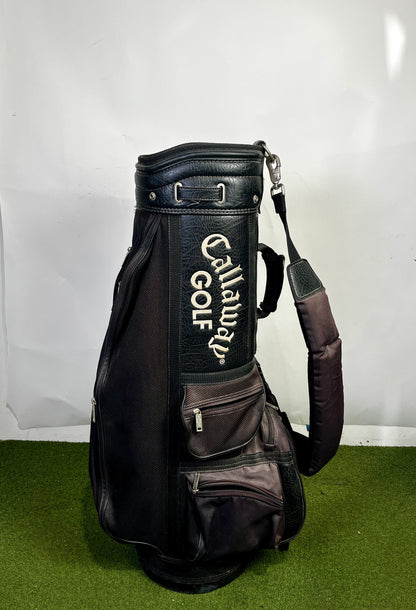 Vintage Black Callaway Cart Bag - 8 Pockets 6 Dividers-Next Round