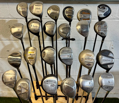 Wholesale Lot of 40 Golf Clubs - Assorted Fairway Woods-Next Round