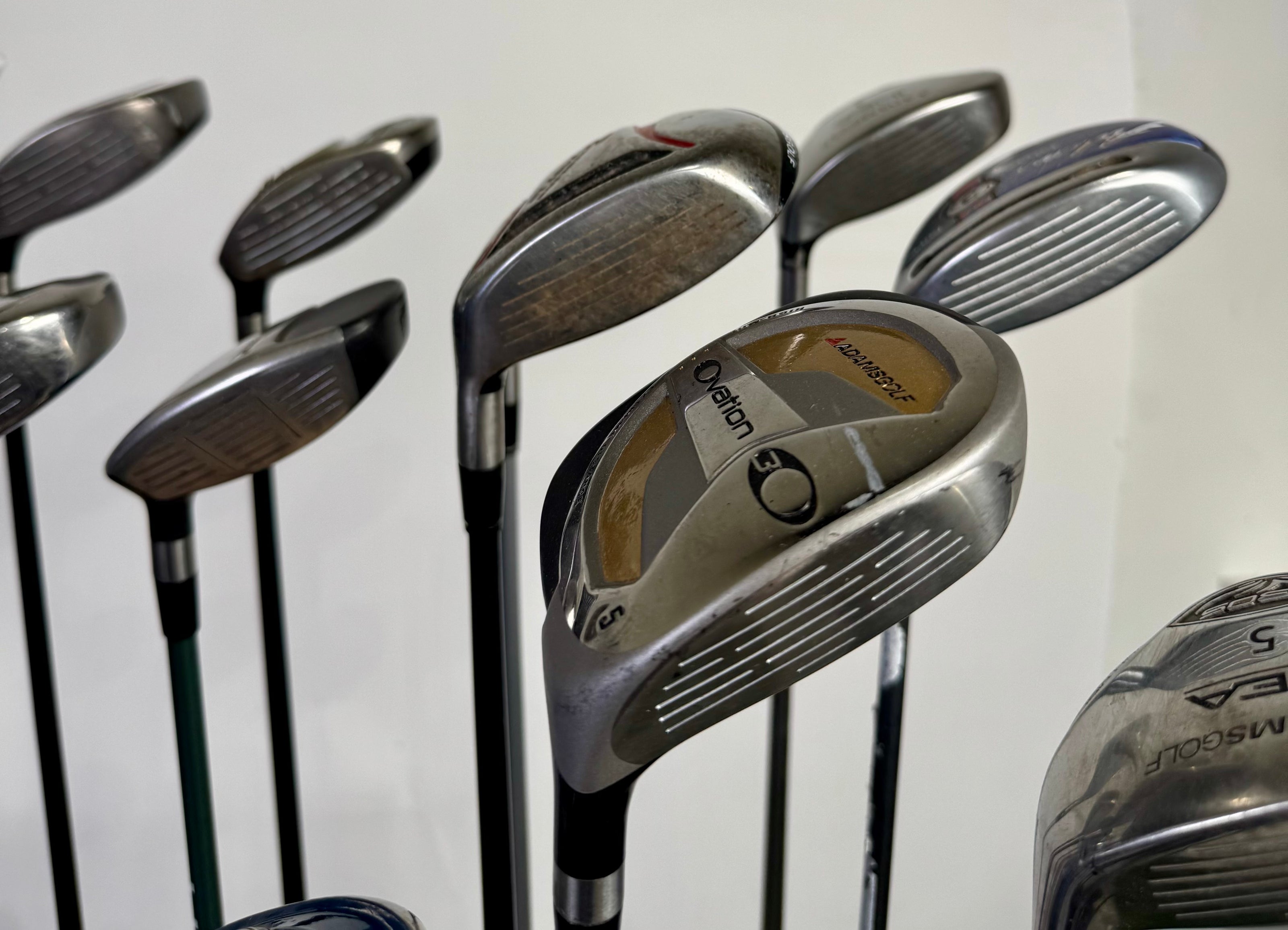Wholesale Lot of 24 Adams Hybrids and Fairway Woods.-Next Round