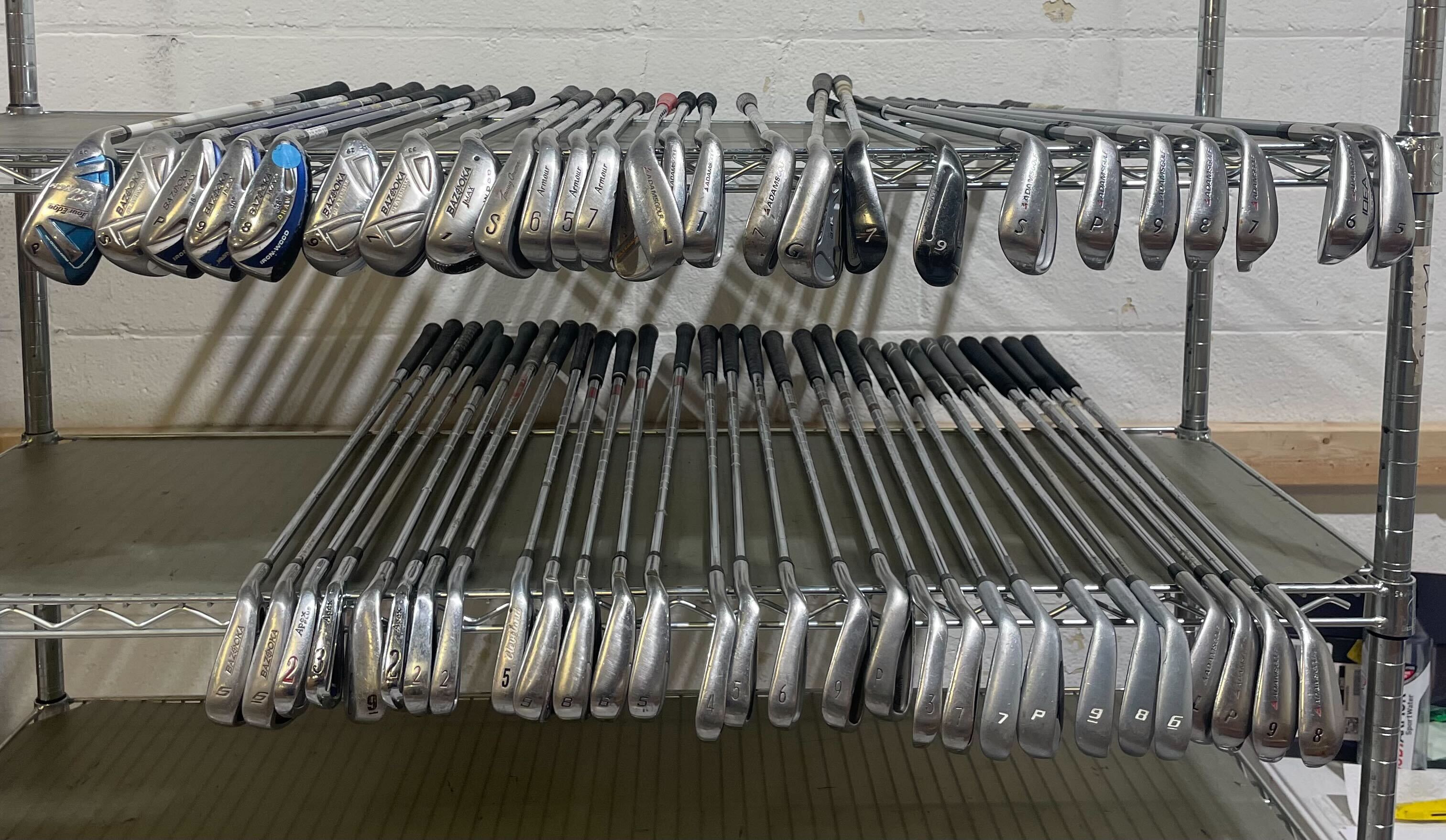 Wholesale Lot of 50 Golf Clubs - Assorted Single Irons-Next Round
