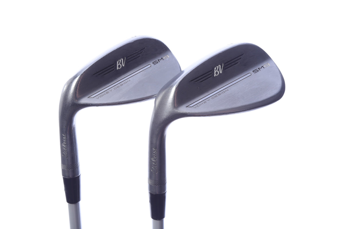 Used Titleist Vokey SM9 Tour Chrome Wedge Set - Left-Handed - 50*, 54* - Regular Flex