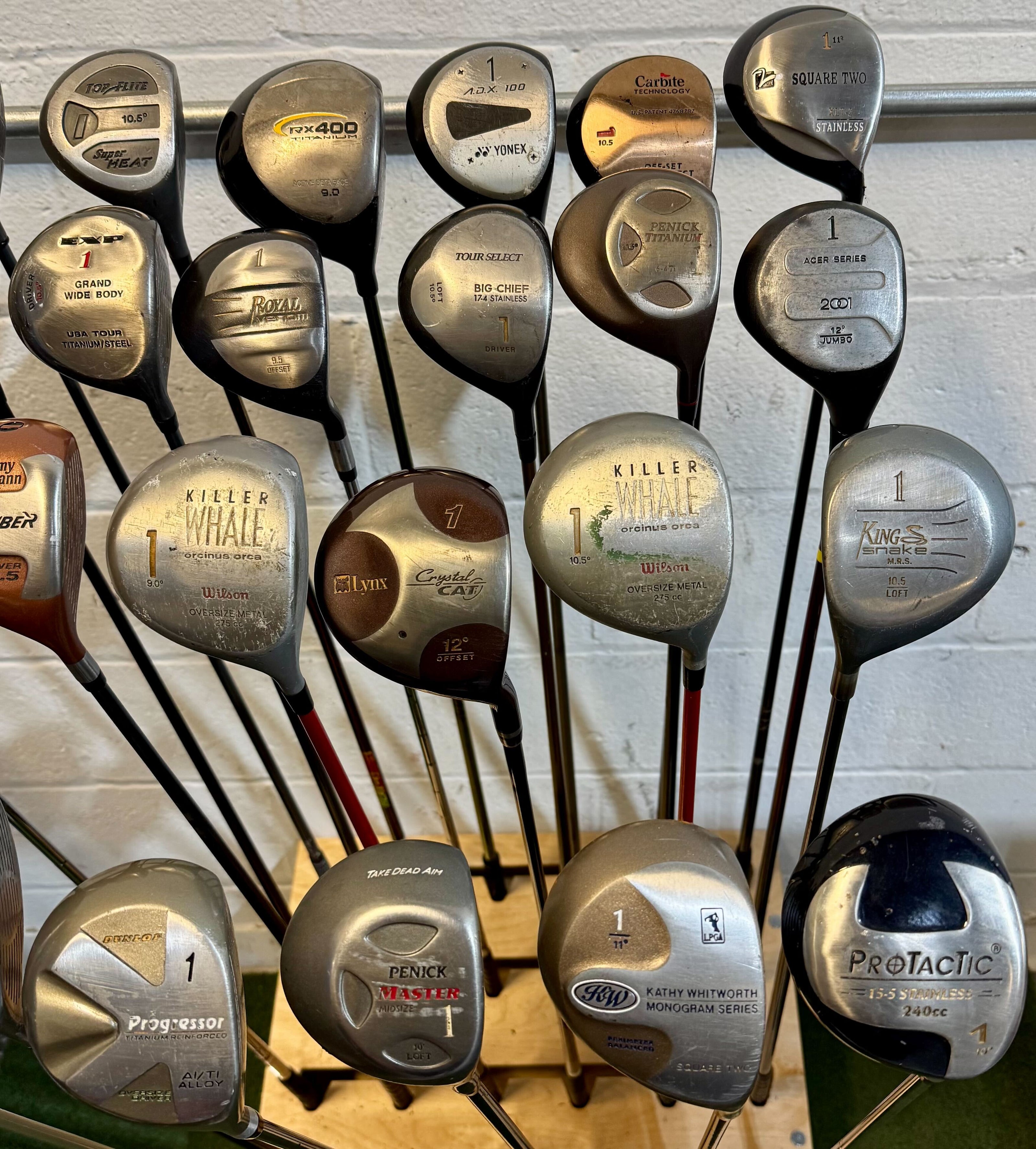 Wholesale Lot of 30 Golf Clubs - Assorted Drivers