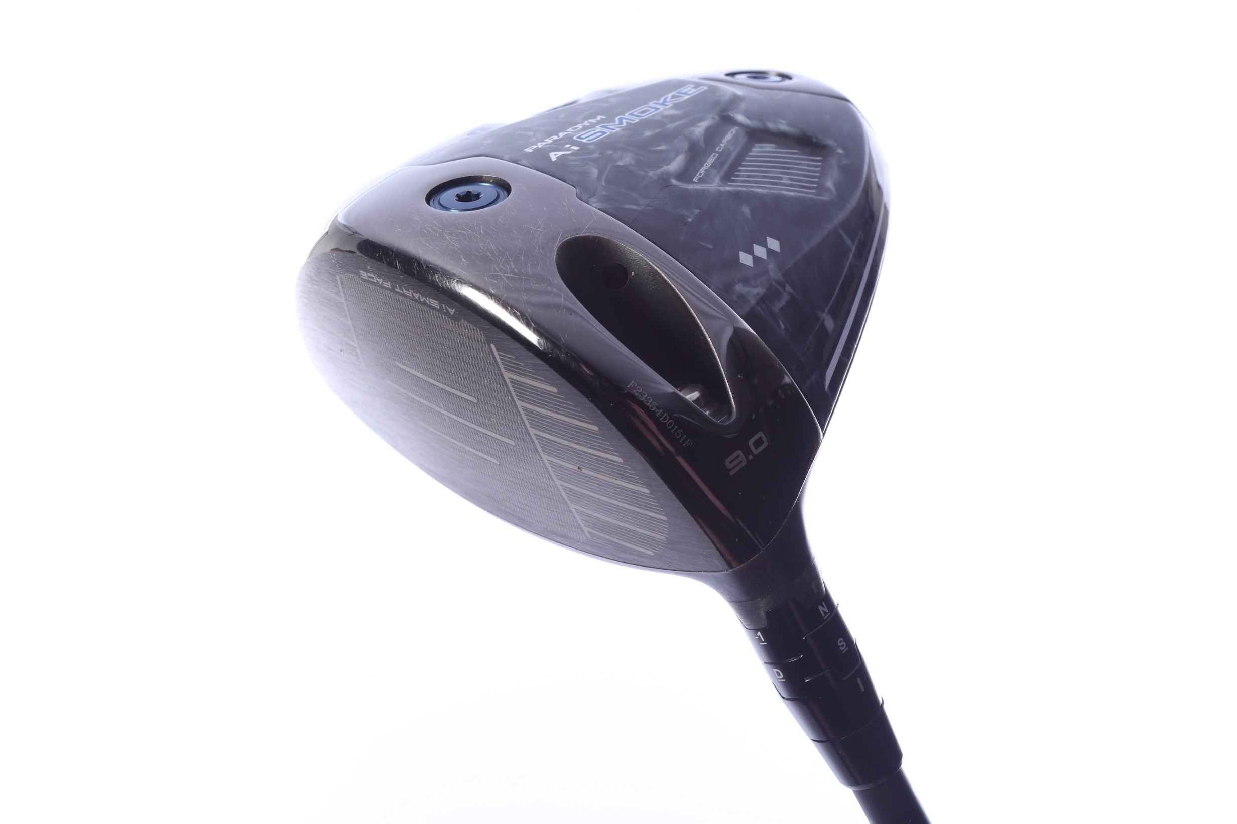 Used Callaway Paradym Ai Smoke Triple Diamond Driver - 9 Degrees - Extra Stiff Flex Mitsubishi Tensei AV Series Blue - Left-Handed
