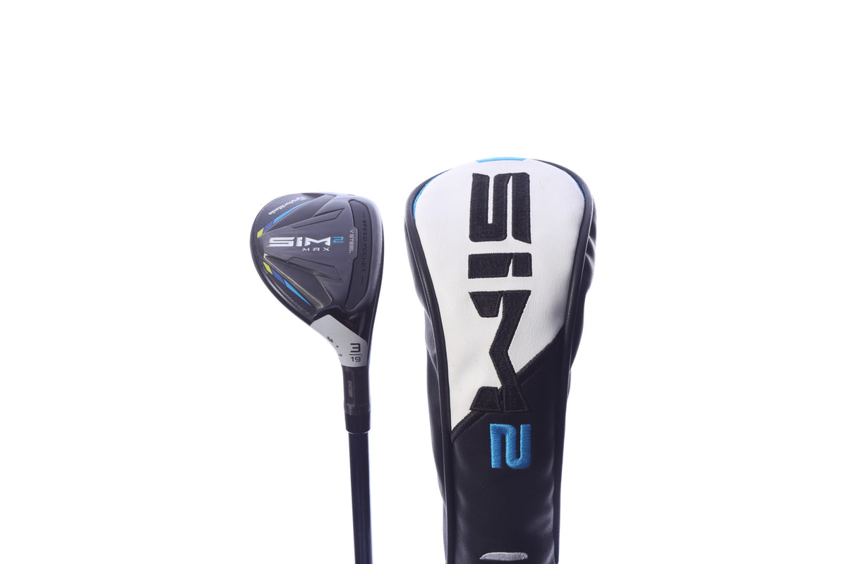 Used TaylorMade SIM2 MAX Rescue 3H Hybrid - Right-Handed - 19 Degrees - Stiff Flex-Next Round