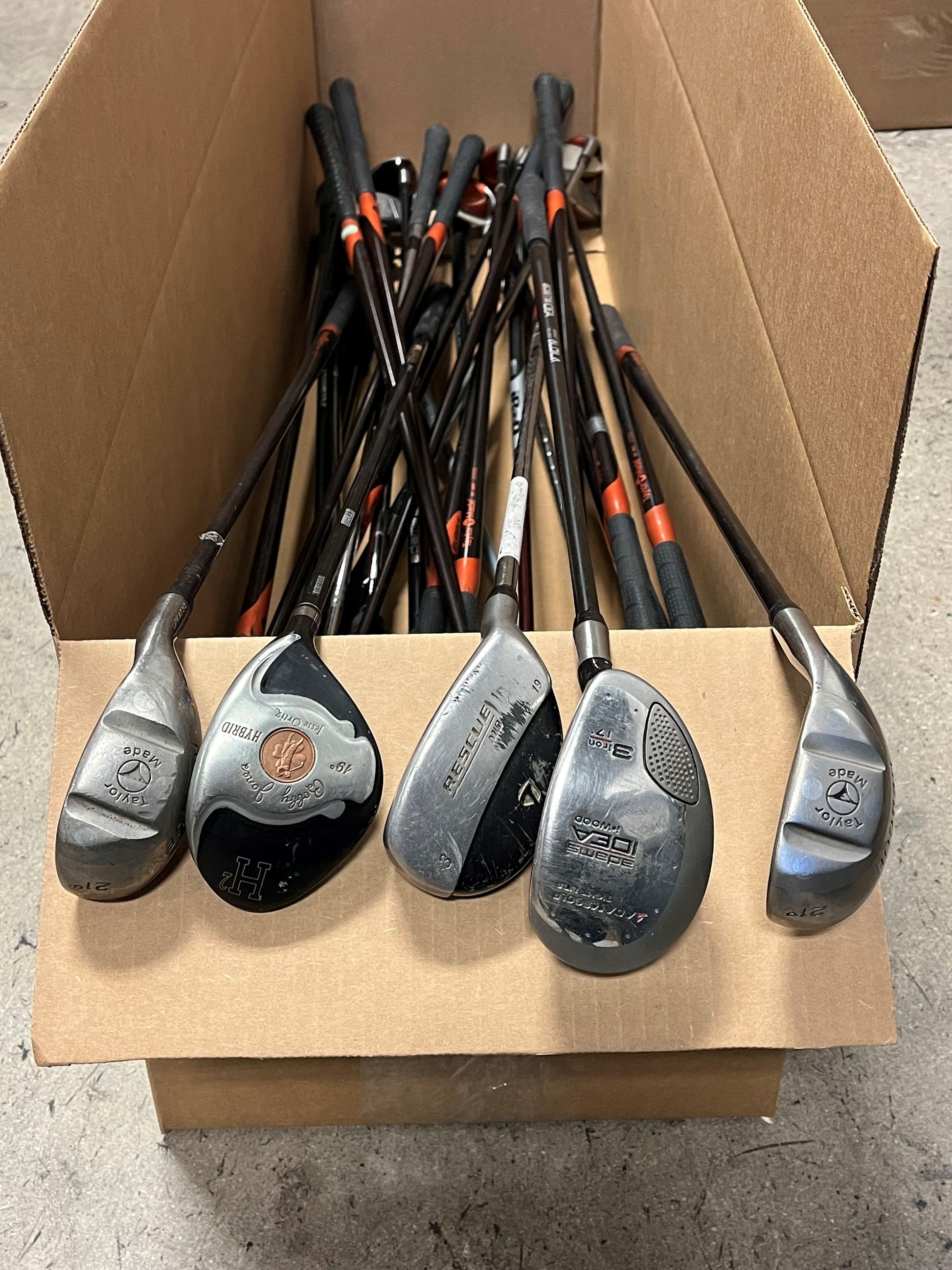 Wholesale Lot of 30 Assorted Hybrids. TaylorMade, Adams, etc.-Next Round