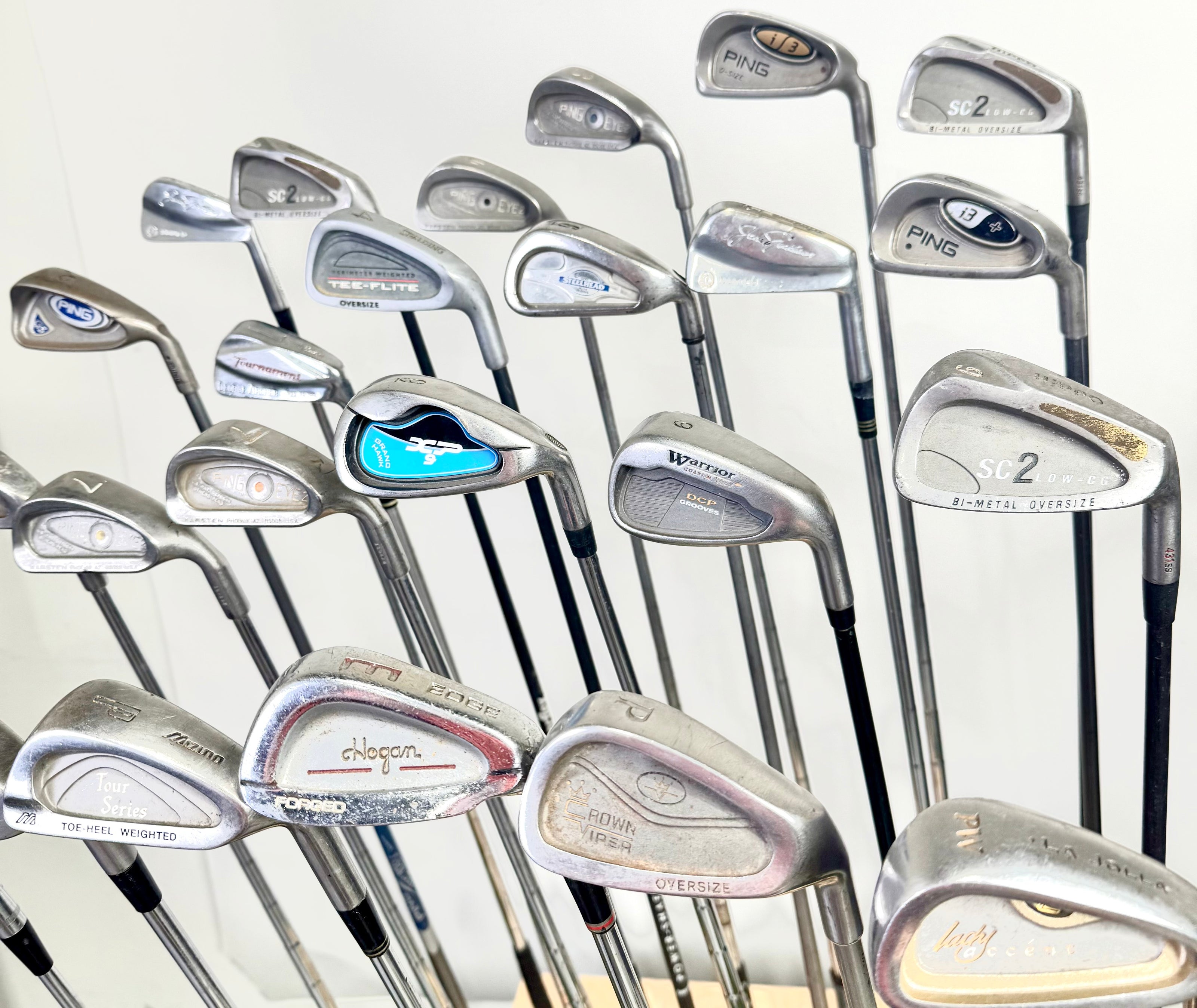 Wholesale Lot of 24 Golf Clubs - Right Handed - Assorted Irons and Wedges-Next Round