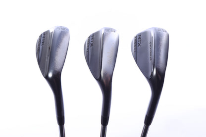 Used Cleveland RTX ZipCore Black Satin Wedge Set - Right-Handed - 52*, 56*, 60* - Variable Flex