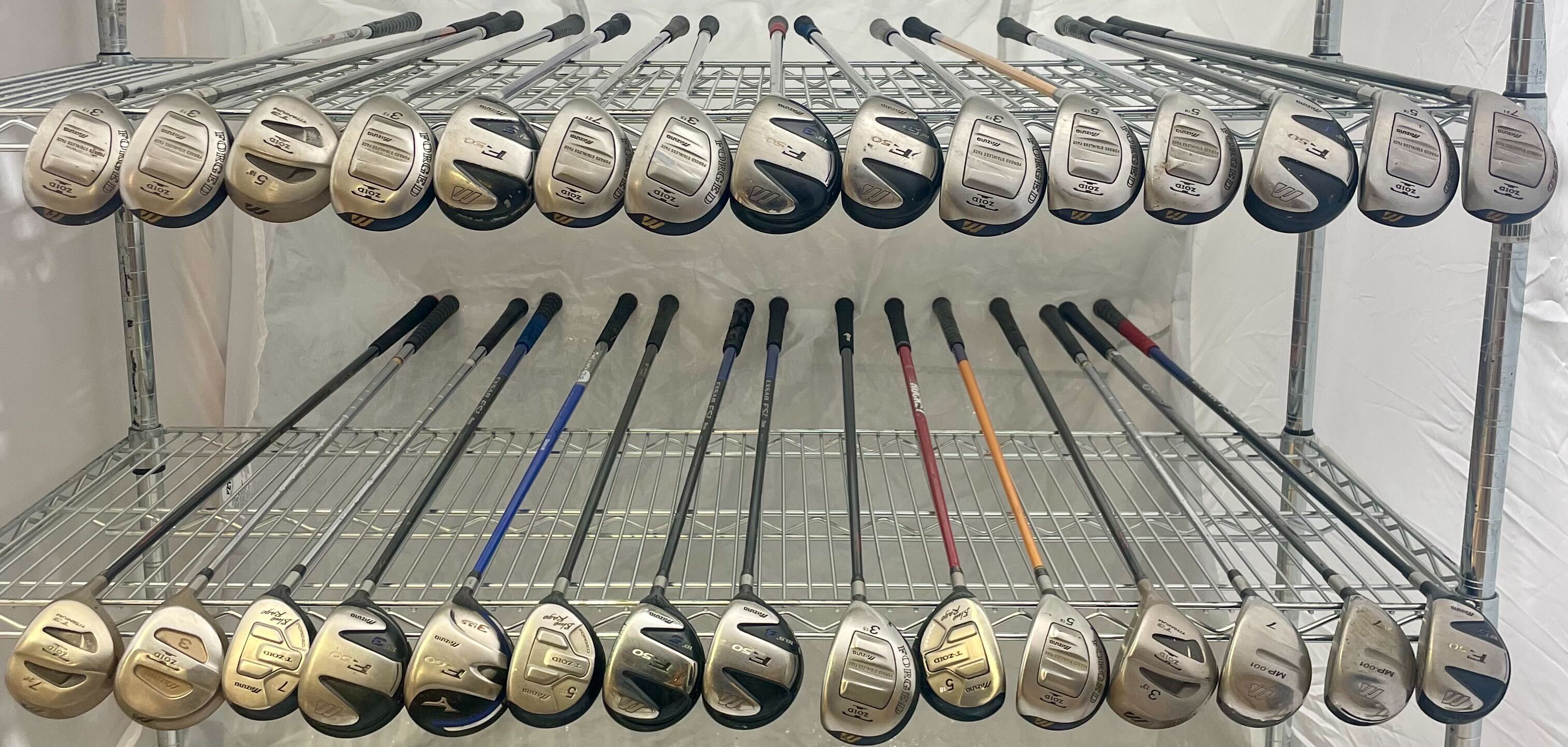 Wholesale Lot of 30 Golf Clubs - Mizuno Fairway Woods-Next Round
