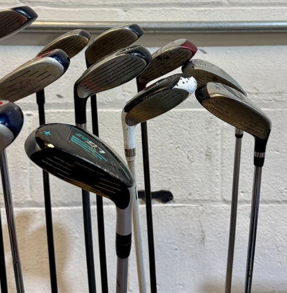 Wholesale Lot of 40 Golf Clubs - Assorted Hybrids - RH/LH - Mixed Flexes-Next Round