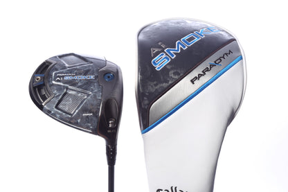 Used Callaway Paradym Ai Smoke MAX Driver - 9 Degrees - Stiff Flex Aldila NV Series Green - Right-Handed