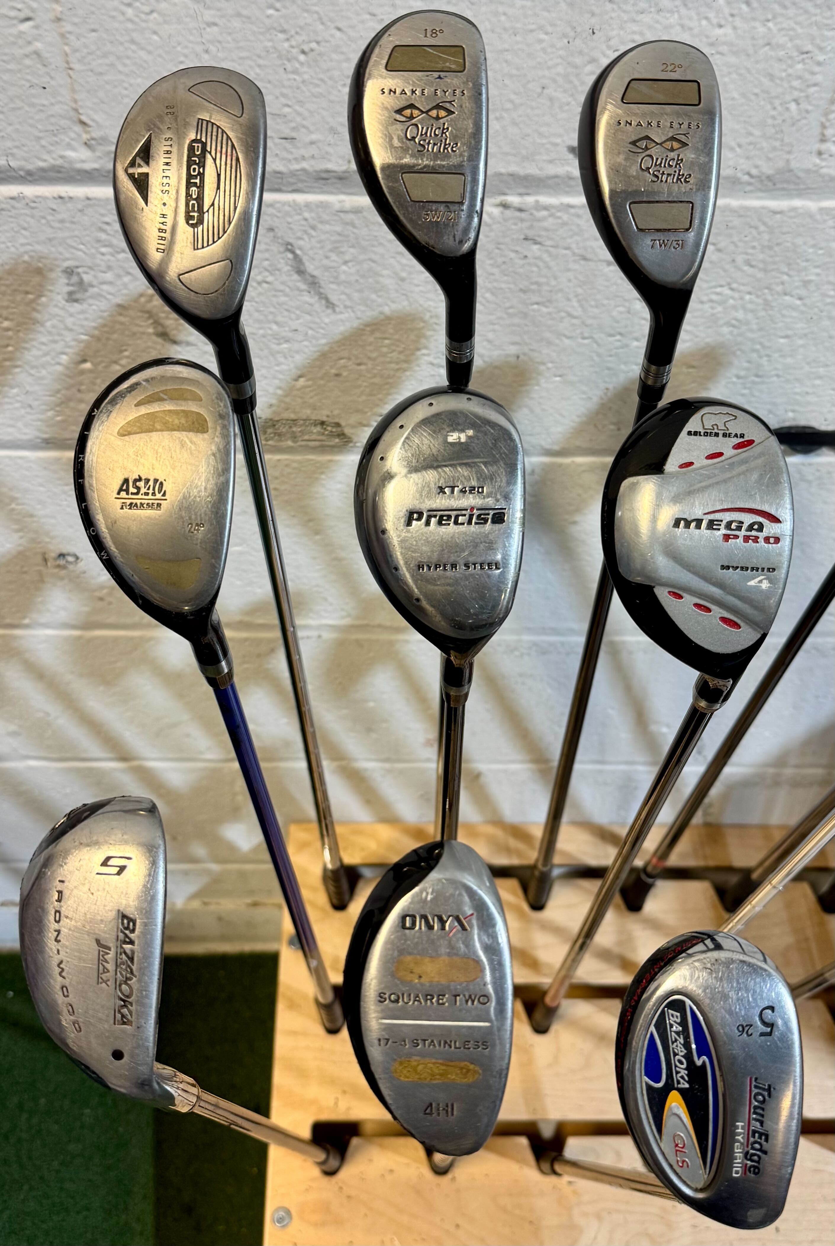 Wholesale Lot of 40 Golf Clubs - Assorted Hybrids-Next Round