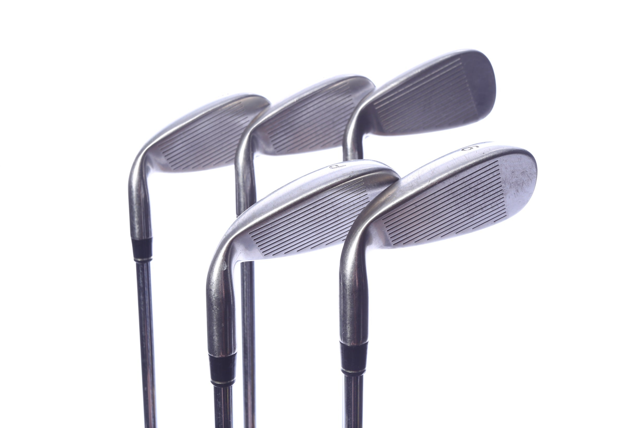 Used TaylorMade rac OS 2005 Iron Set - Right-Handed - 6-PW - Stiff Flex