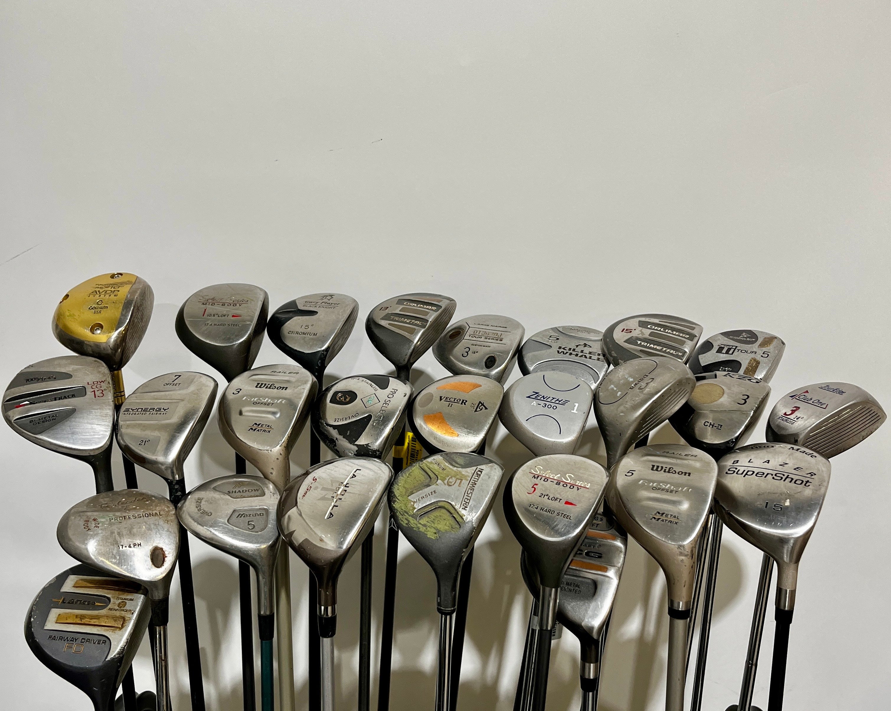 Wholesale Lot of 25 Golf Clubs -Right-Handed - Assorted Fairway Woods-Next Round