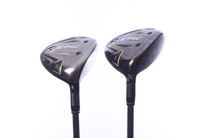 Used Callaway Epic Flash Star Wood Set - Right-Handed - 3W, 5W - Seniors Flex