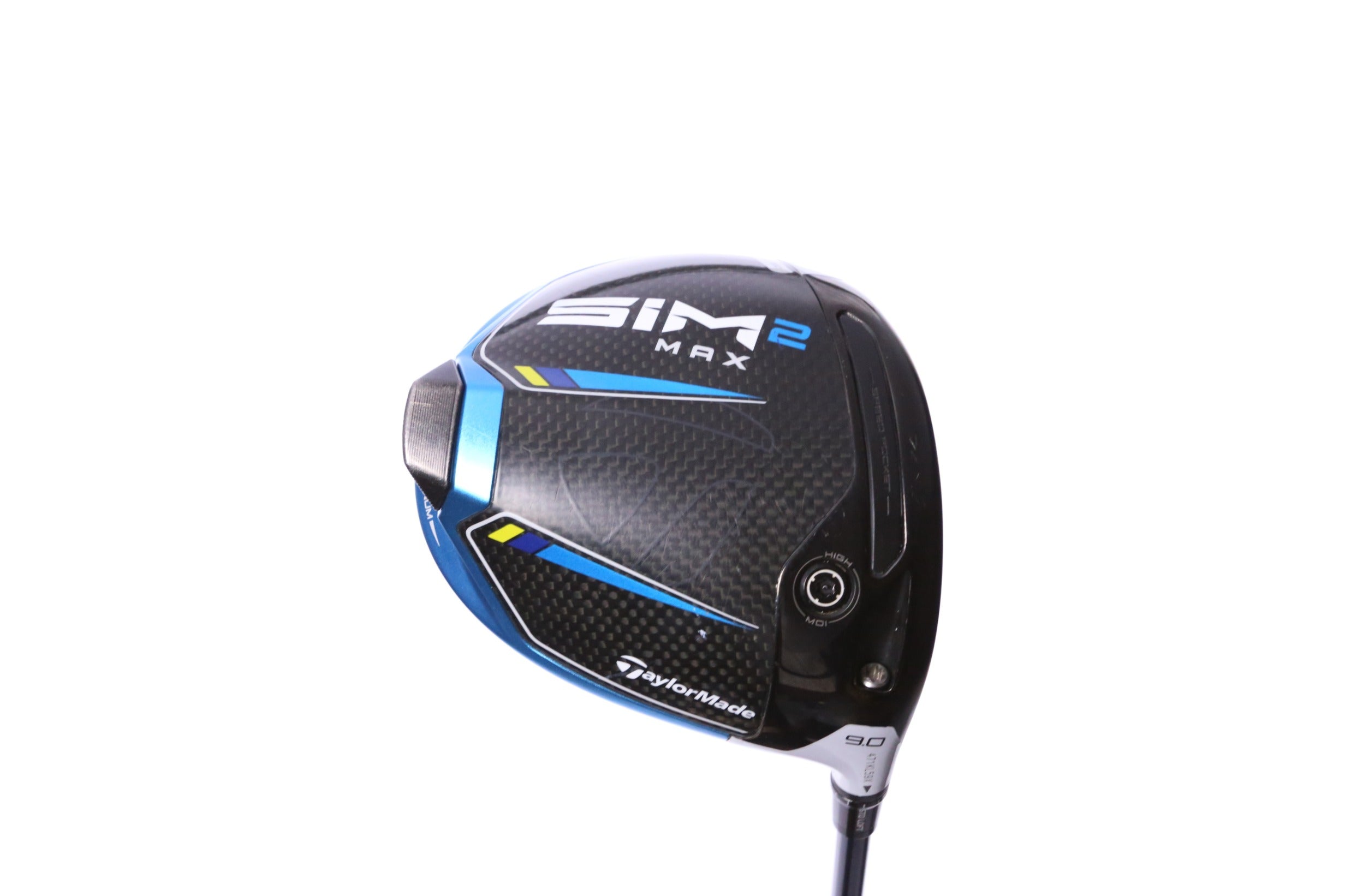 Used TaylorMade SIM2 MAX Driver - 9 Degrees - Stiff Flex Fujikura Ventus Blue - Right-Handed