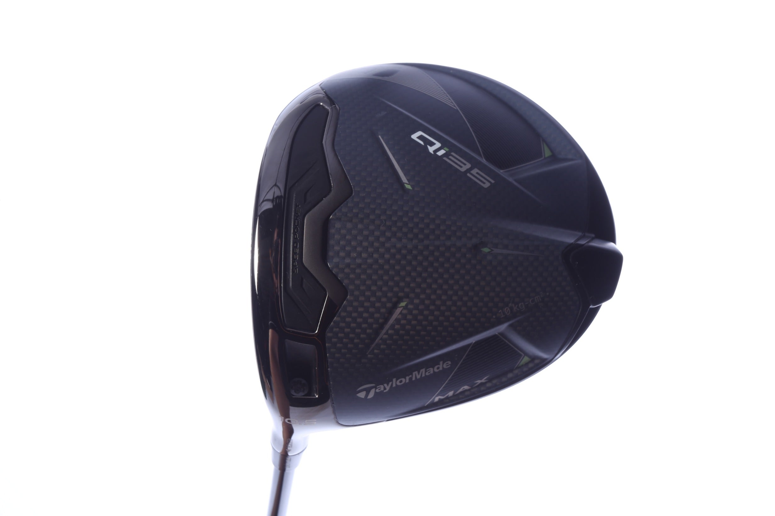 Used TaylorMade Qi35 MAX Driver - 10.5 Degrees - Stiff Flex Project X HZRDUS Smoke Red RDX - Left-Handed