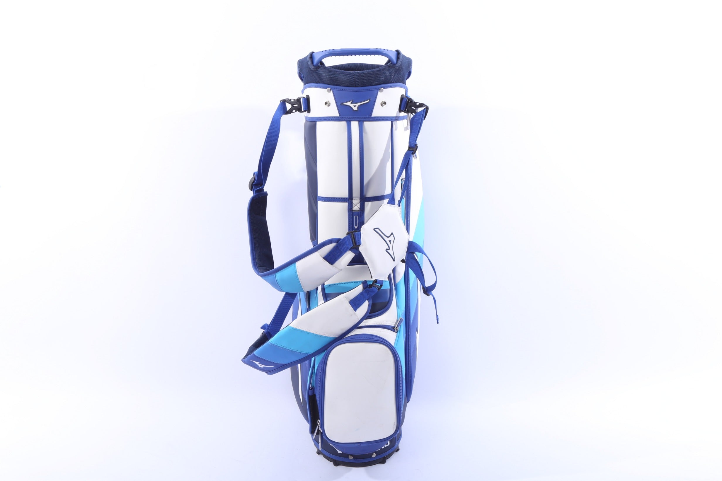 Used Mizuno Tour Stand Multicolor Stand Bag - 5-Way - 5 Pockets - Rain Cover Included-Next Round