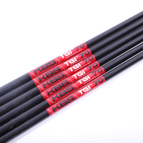 Used Kbs Tgi Tour Graphite 70 Regular Plus Graphite Iron Shaft Set 34.5"-37"-Next Round