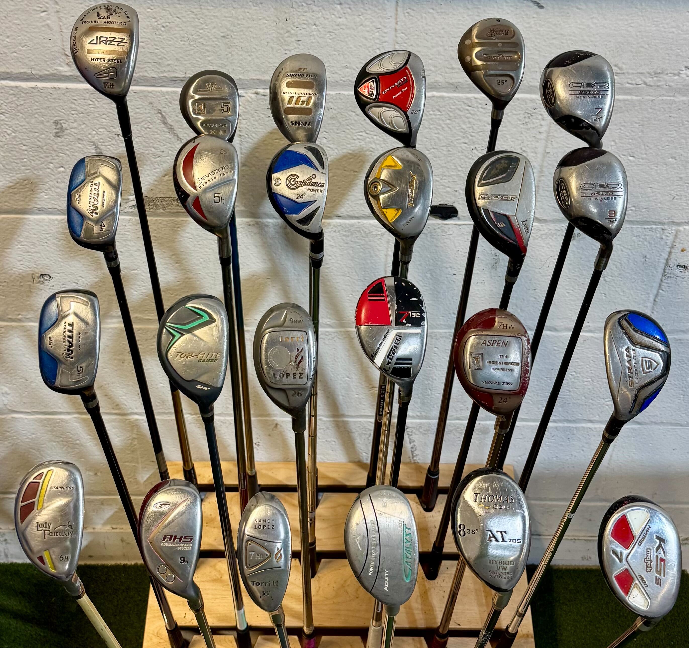 Wholesale Lot of 40 Golf Clubs - Assorted Hybrids-Next Round