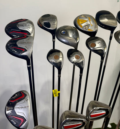 Wholesale Lot of 24 Drivers, Fairway Woods, Hybrids, And Single Irons.-Next Round