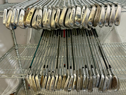 Wholesale Lot of 50 Golf Clubs - Assorted Irons and Wedges-Next Round