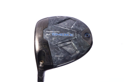 Used Callaway Paradym Ai Smoke MAX D Driver - 9 Degrees - Regular Flex Project X HZRDUS Smoke Blue RDX - Left-Handed-Next Round