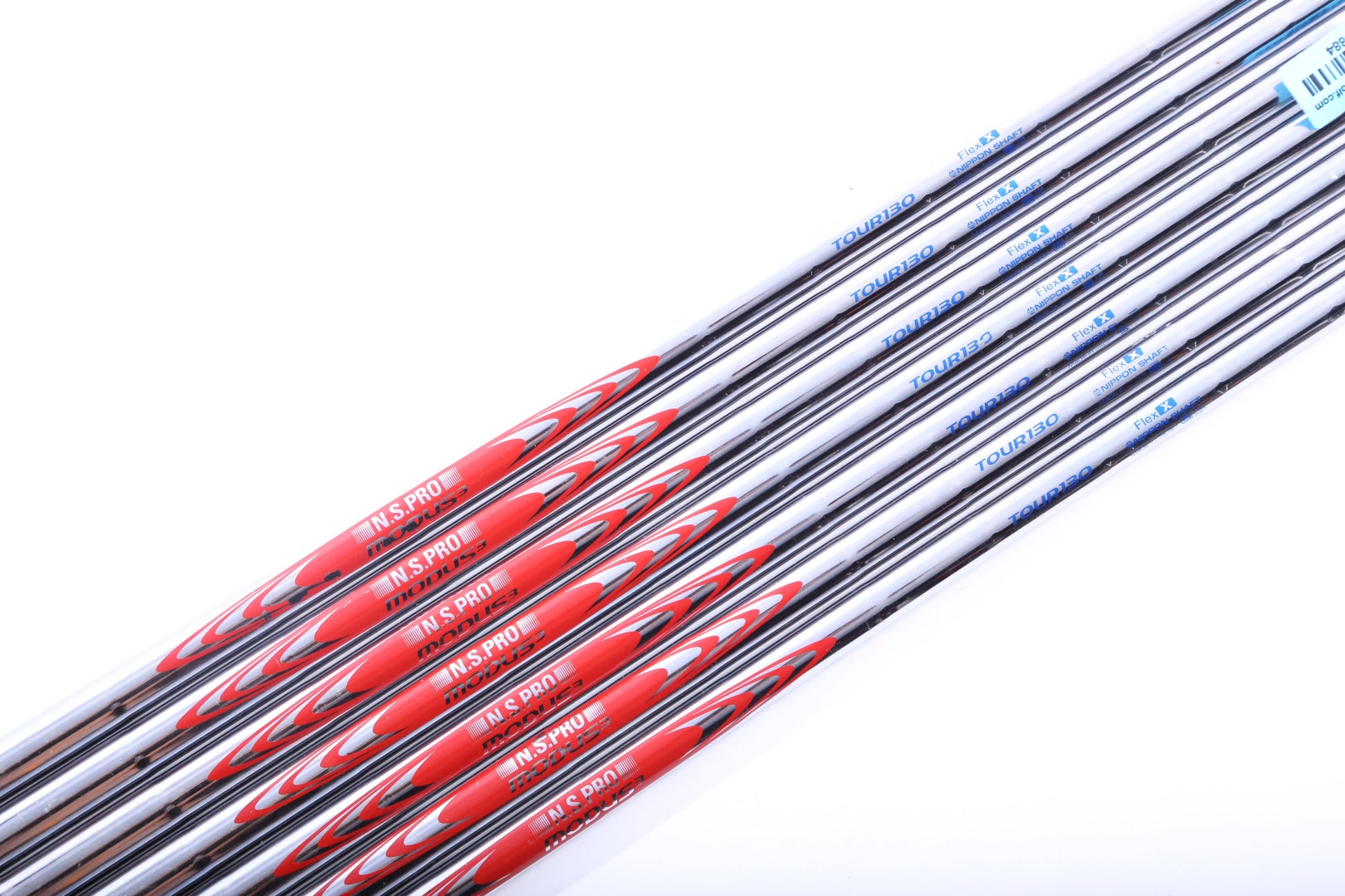 Used Nippon N.S. Pro Modus3 Tour 130 Extra Stiff Steel Iron Shaft - - Adapter-Next Round