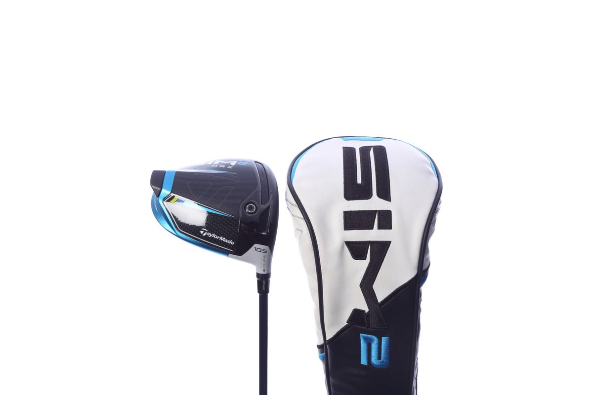 Used TaylorMade SIM2 MAX Driver - 10.5 Degrees - Stiff Flex Fujikura Ventus Blue - Right-Handed