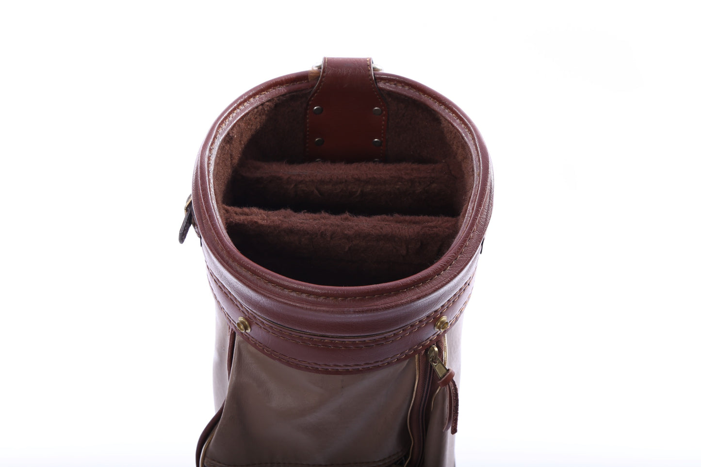 Used Titleist All Other Models Brown Cart Bag - 3-Way - 4 Pockets - Rain Cover Not Included-Next Round