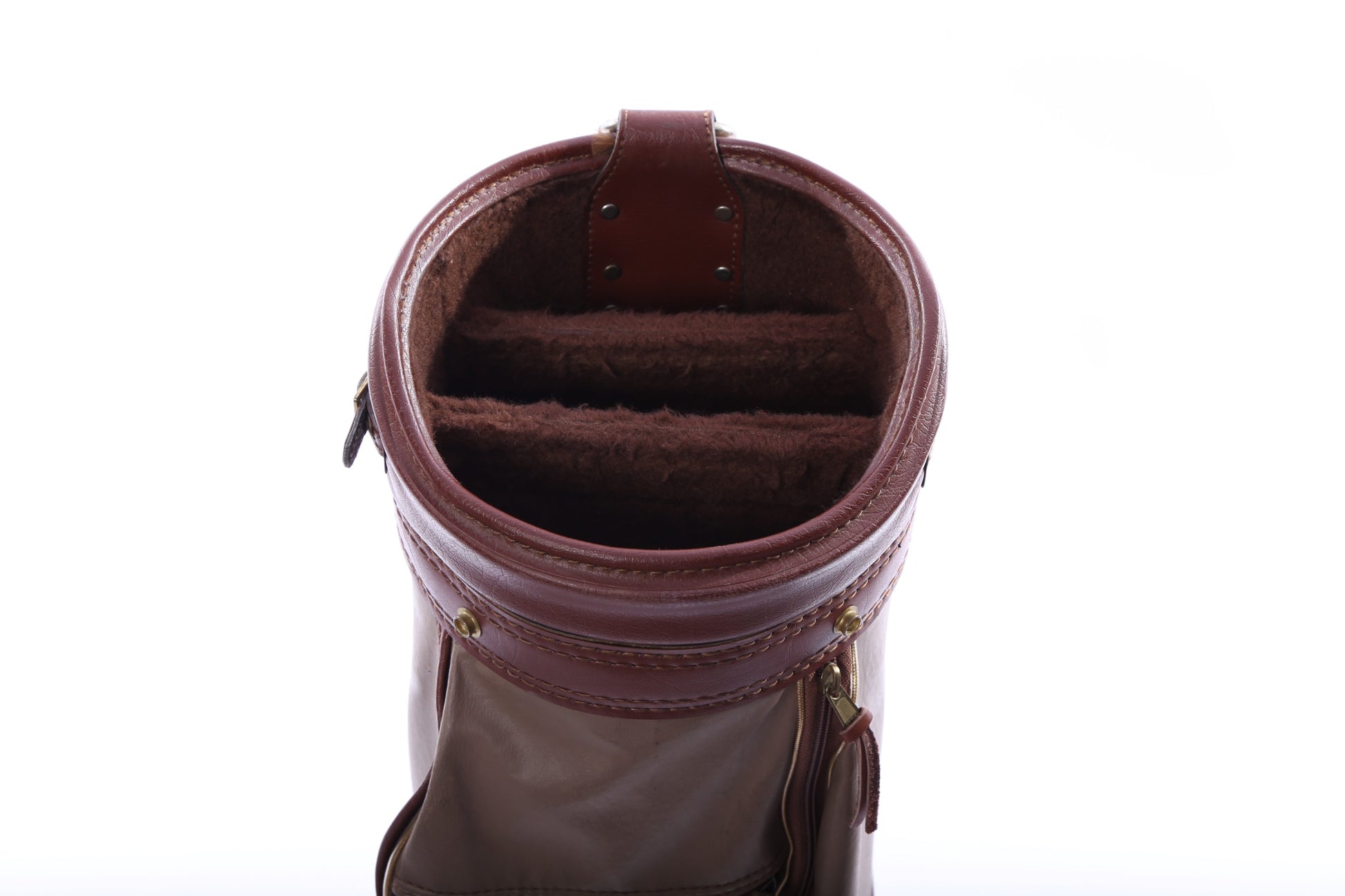 Used Titleist All Other Models Brown Cart Bag - 3-Way - 4 Pockets - Rain Cover Not Included-Next Round