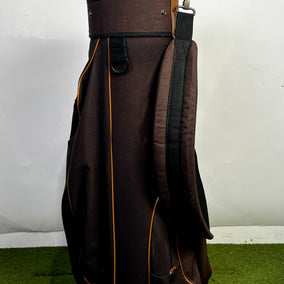 Pro Select Golf Bag - 10 Dividers 3 Pockets- Brown and Tan-Next Round