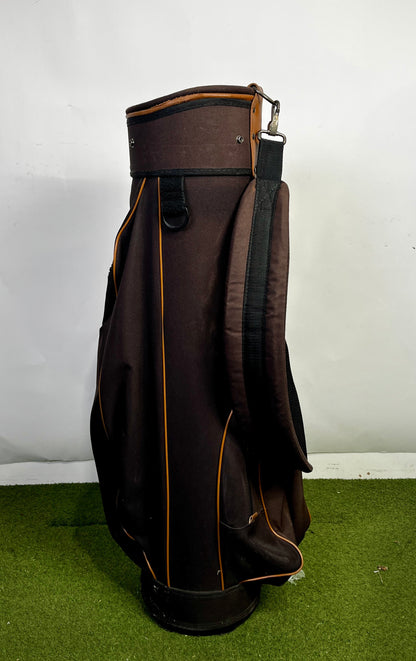 Pro Select Golf Bag - 10 Dividers 3 Pockets- Brown and Tan-Next Round
