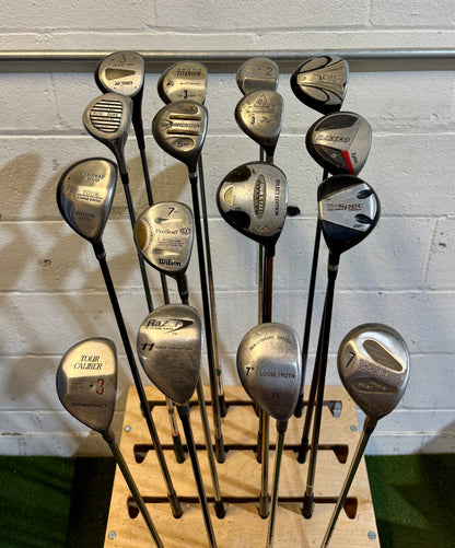 Wholesale Lot of 40 Golf Clubs - Assorted Fairway Woods - RH/LH - Mixed Flexes-Next Round