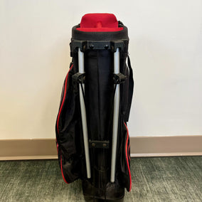 Nike Golf Black/Red Stand Golf Bag 4 Dividers 4 Pockets-Next Round